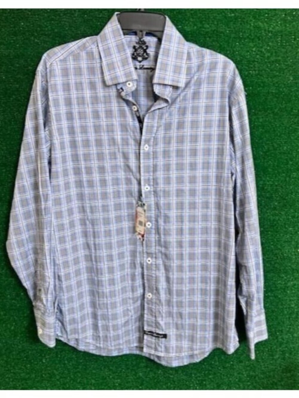 Robert Graham CAINE Embroidered Classic Fit English Laundry Dress Shirt Size 3XL